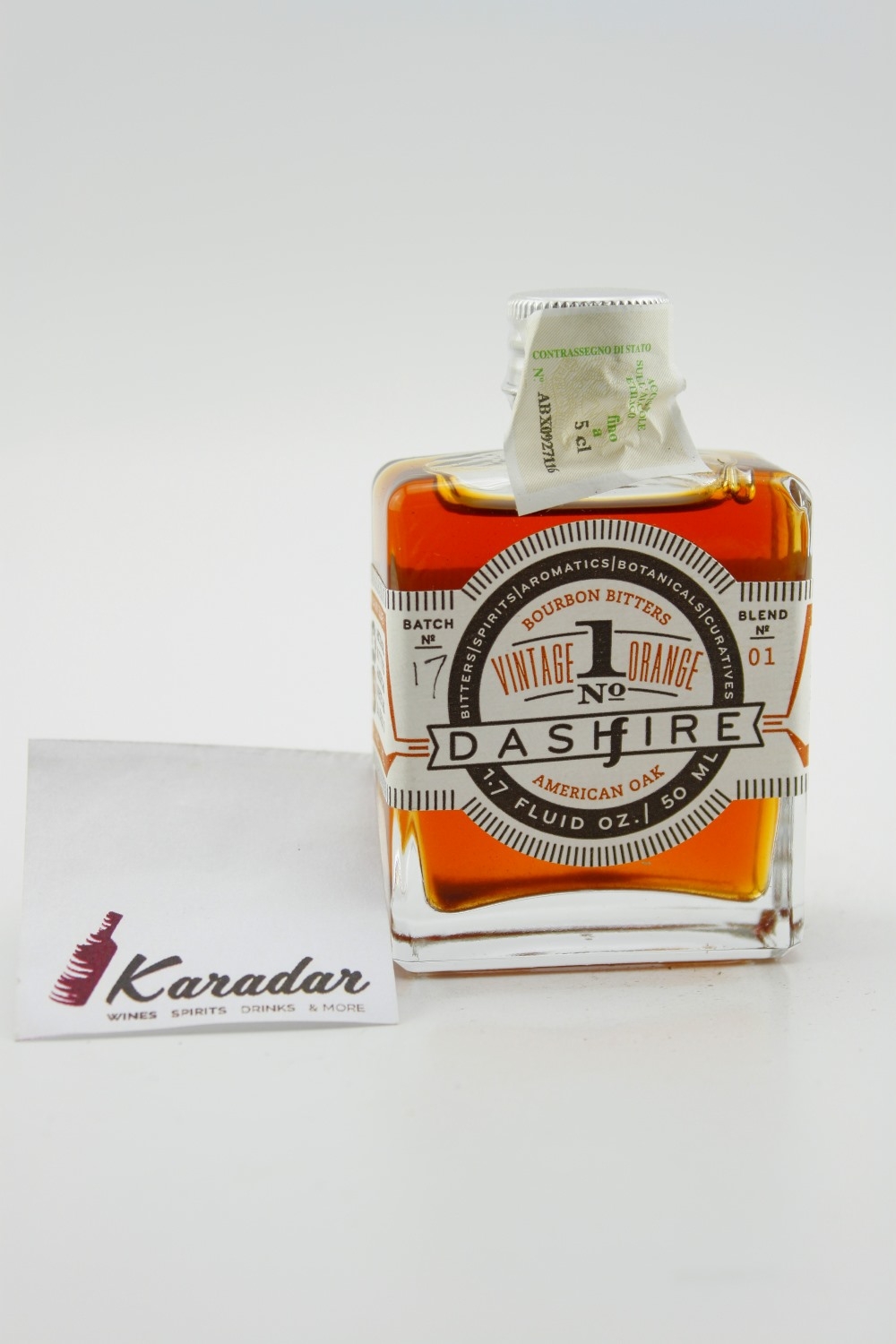 Bitter Vintage Orange Bourbon Barrel Aged No.1 41 vol. Dashfire Bi...