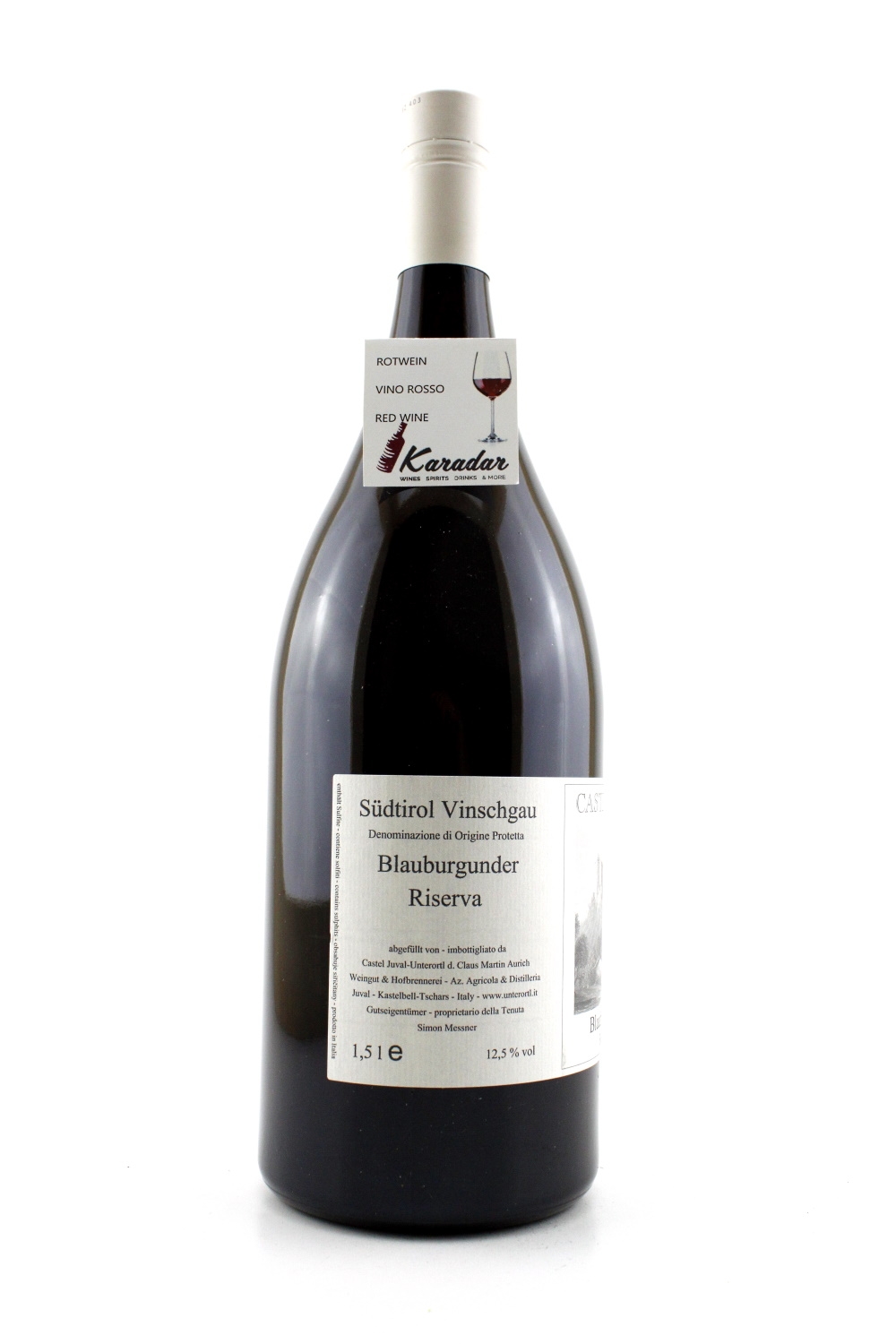 Blauburgunder Riserva Juval Magnum 2018 13 vol. Weingut Unterort...