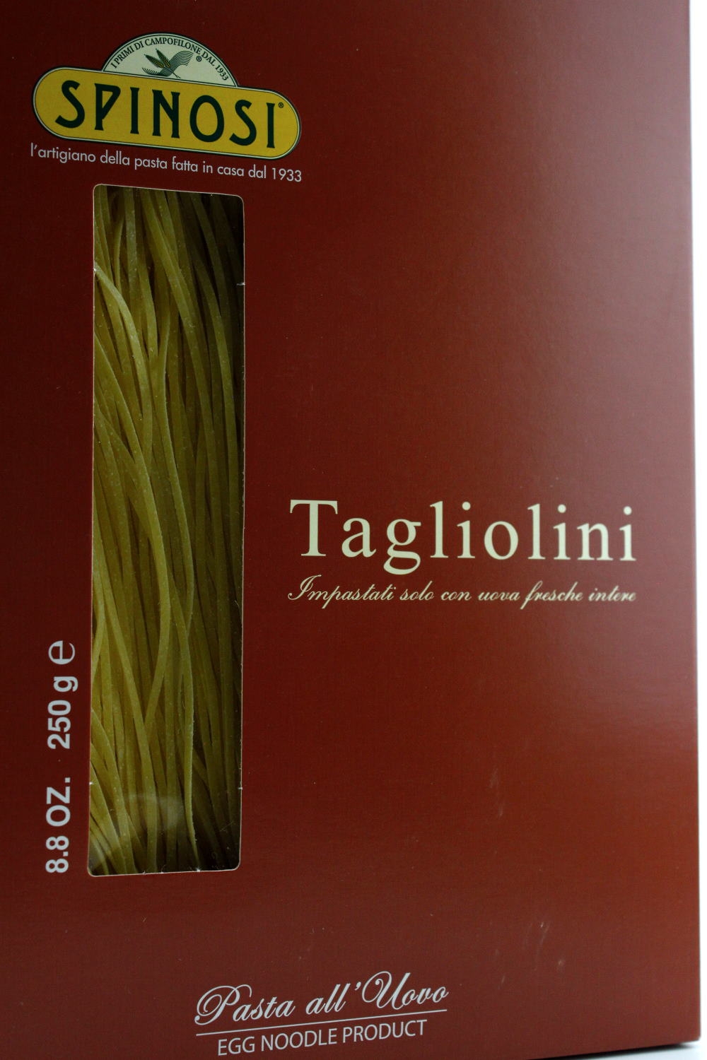 Tagliolini of Campofilone fine egg ribbon noodles 250g Spinosi past...