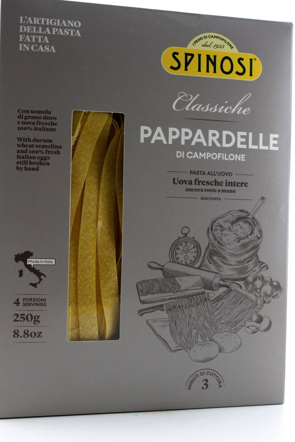 Pappardelle di Campofilone egg ribbon noodles 250g Spinosi pasta sp...
