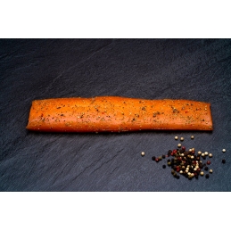 Smoked salmon with pepper...