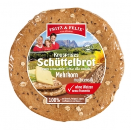 Schüttelbrot Mehrkorn ohne Weizen (20 x 150g) Vital-Bäckerei Fritz & Felix