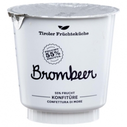 Brombeer Konfitüre 55% Frucht Gastrobecher (6 x 450g) UWE - Tiroler Früchteküche