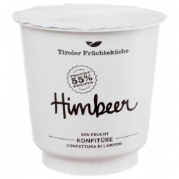 Himbeer Konfitüre 55% Frucht Gastrobecher (6 x 450g) UWE - Tiroler Früchteküche