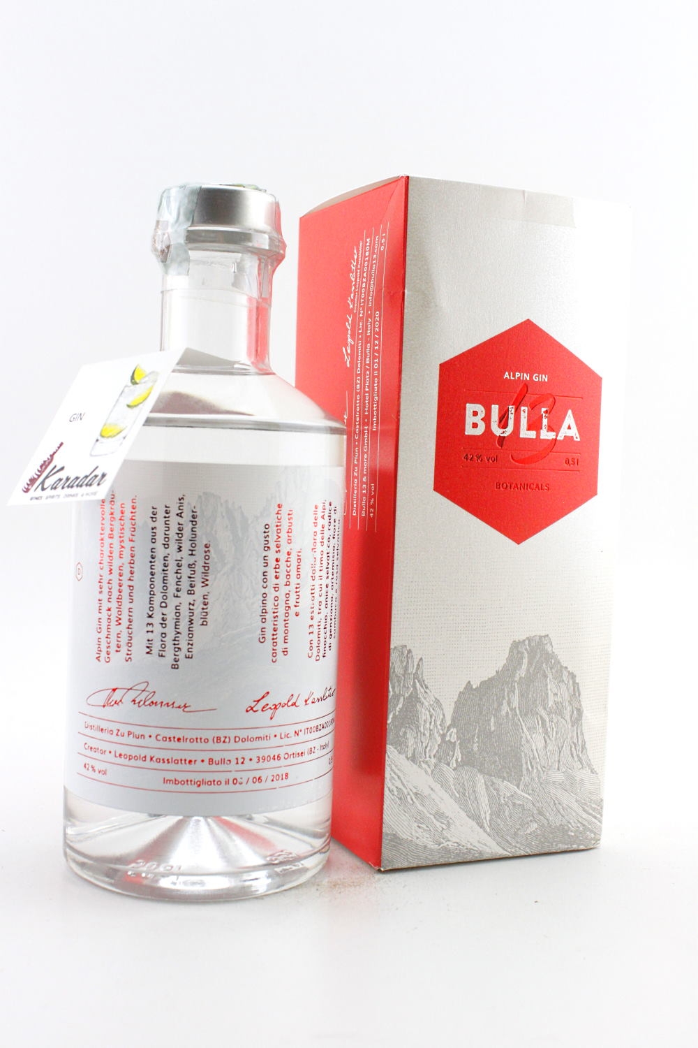 Bulla 13 Alpin Gin 42% vol. Gin