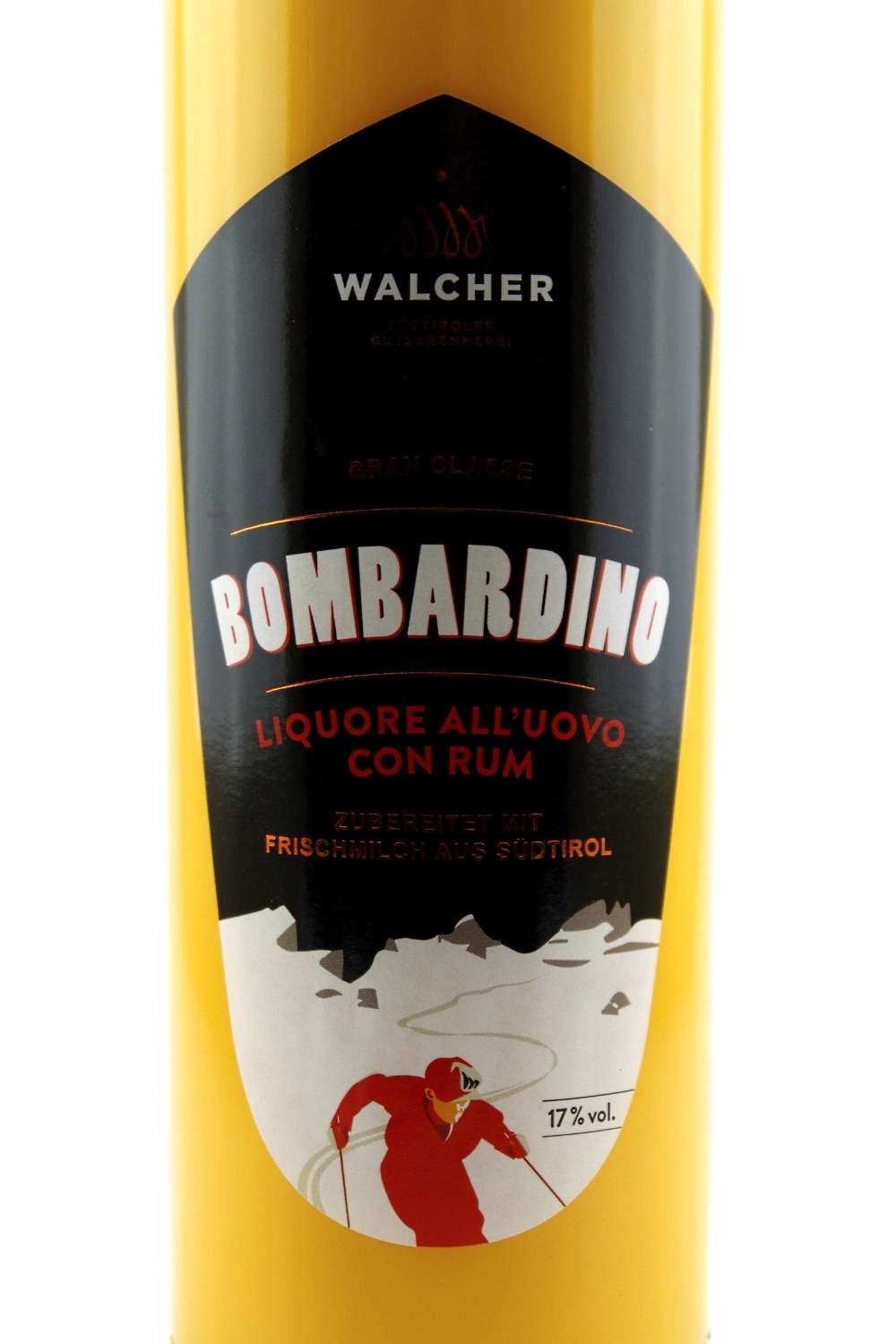 Bombardino egg liqueur 17% with vol. Rum Distillery Walcher