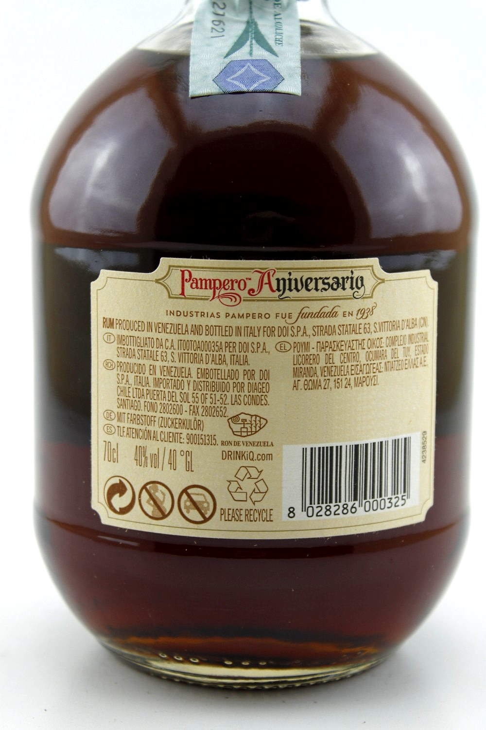 Pampero Rum Rum vol. Aniversario 40%