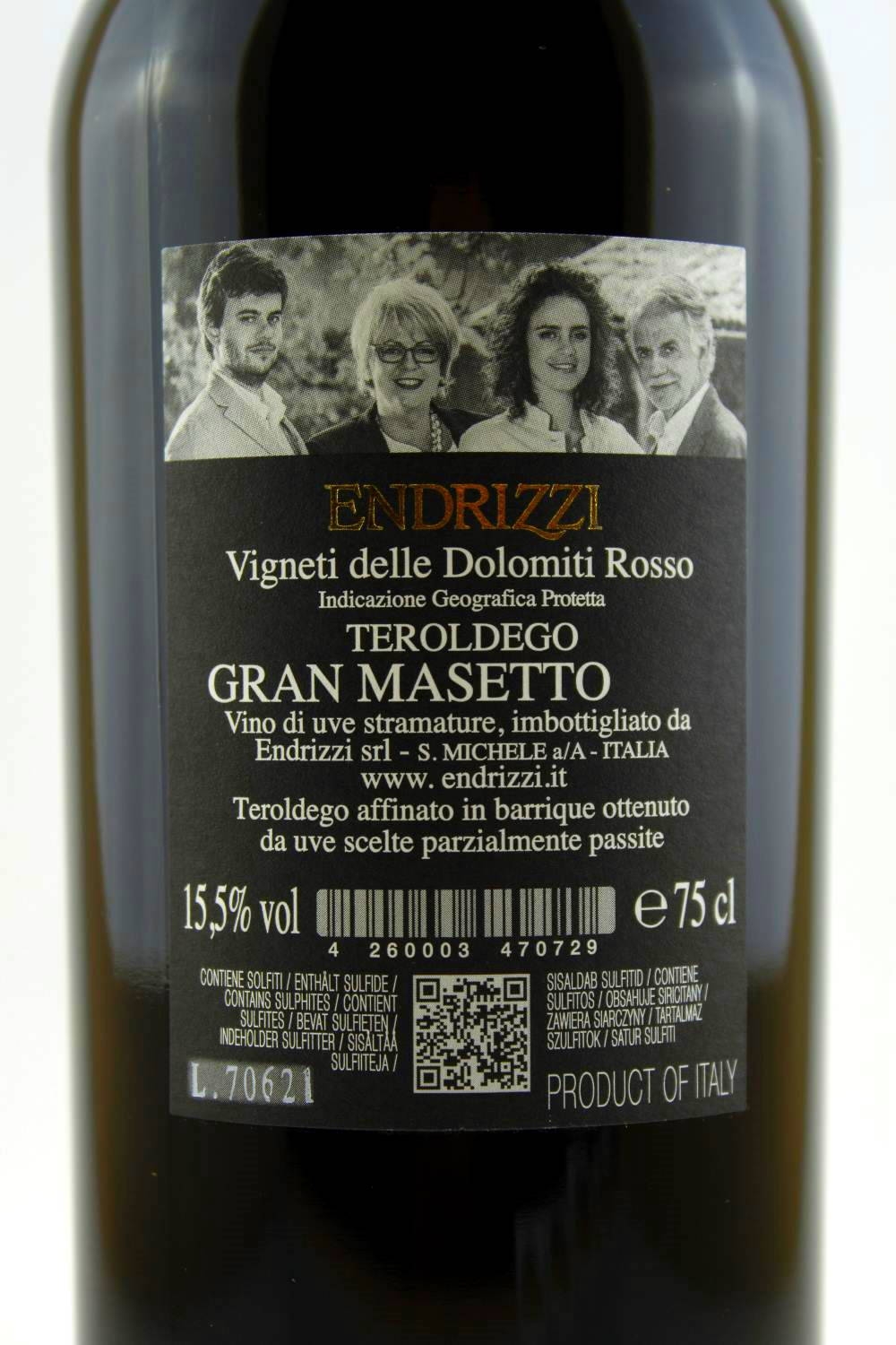 Gran Masetto 2016 - 13,5% vol. Endrizzi Winery