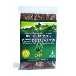 Dreiherrenspitze Milchschokolade mit Latschen - 35% Kakao 100g Walde