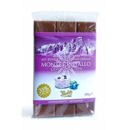 Monte Cristallo Milchsch. mit Joghurt &  Heidelbeeren - 35% Kakao 100g Walde