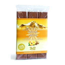 Ortler Milchschokolade mit Marillen & Mandeln  - 35% Kakao 100g Walde