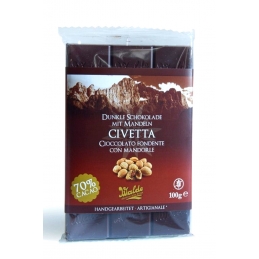 Civetta Bitterschokolade mit Mandeln - 70% Kakao 100g Walde