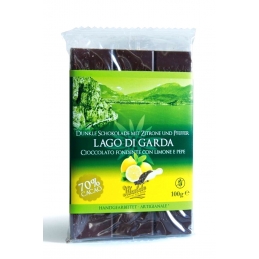 Lago di Garda Bitterschokolade mit Zitrone & Pfeffer - 70% Kakao 100g Walde