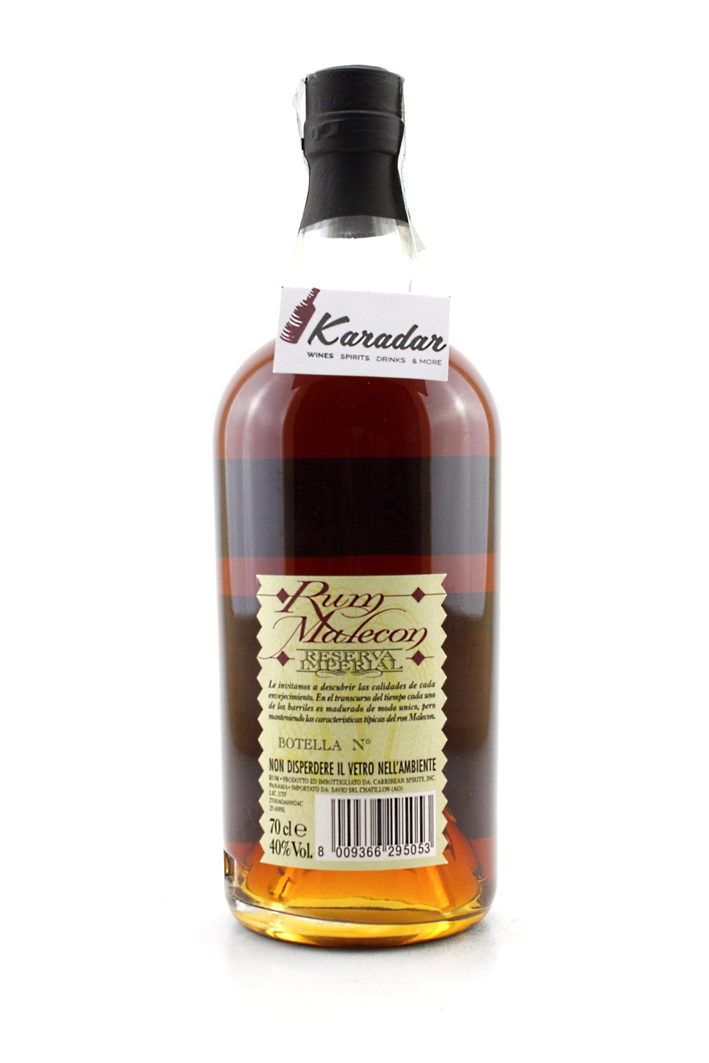 Rum Reserva Imperial 25 Y melassa 40% vol. Malecon - Ron de Guatema...