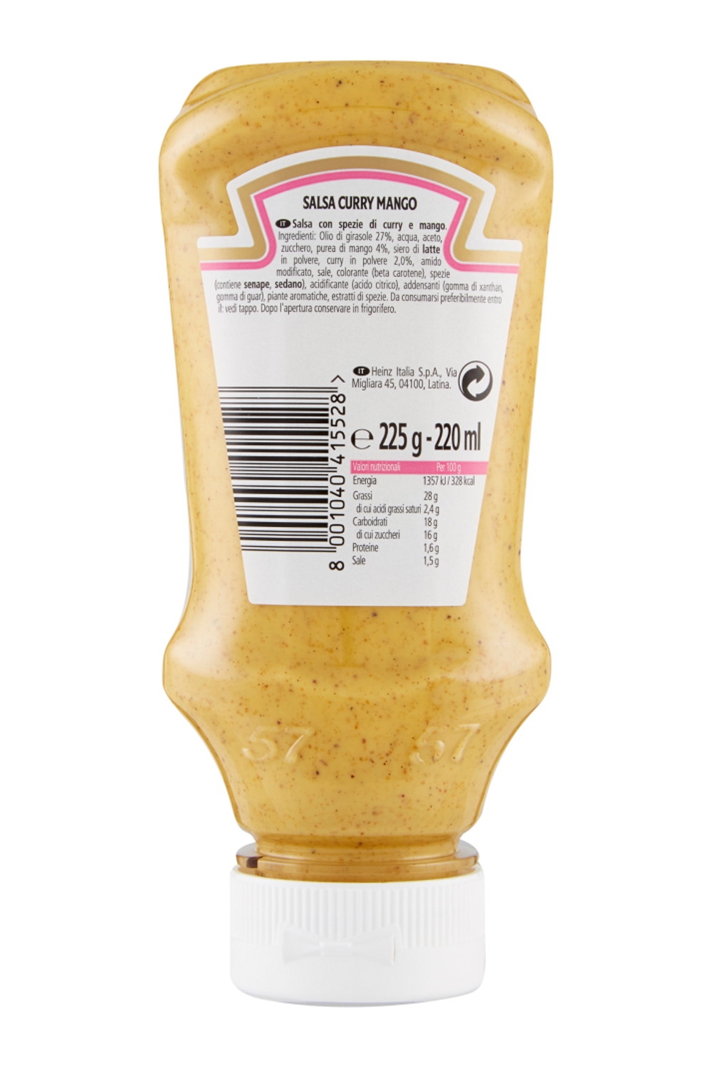 Curry Mango Sauce TopDown 225g Heinz