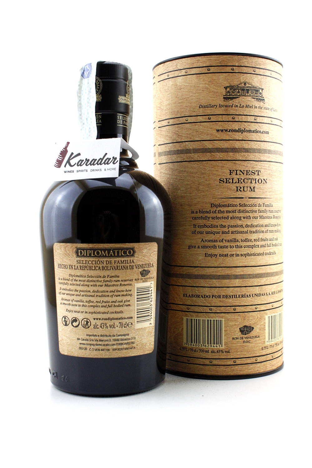 Rum Seleccion de Familia 43 vol. Diplomatico Rum