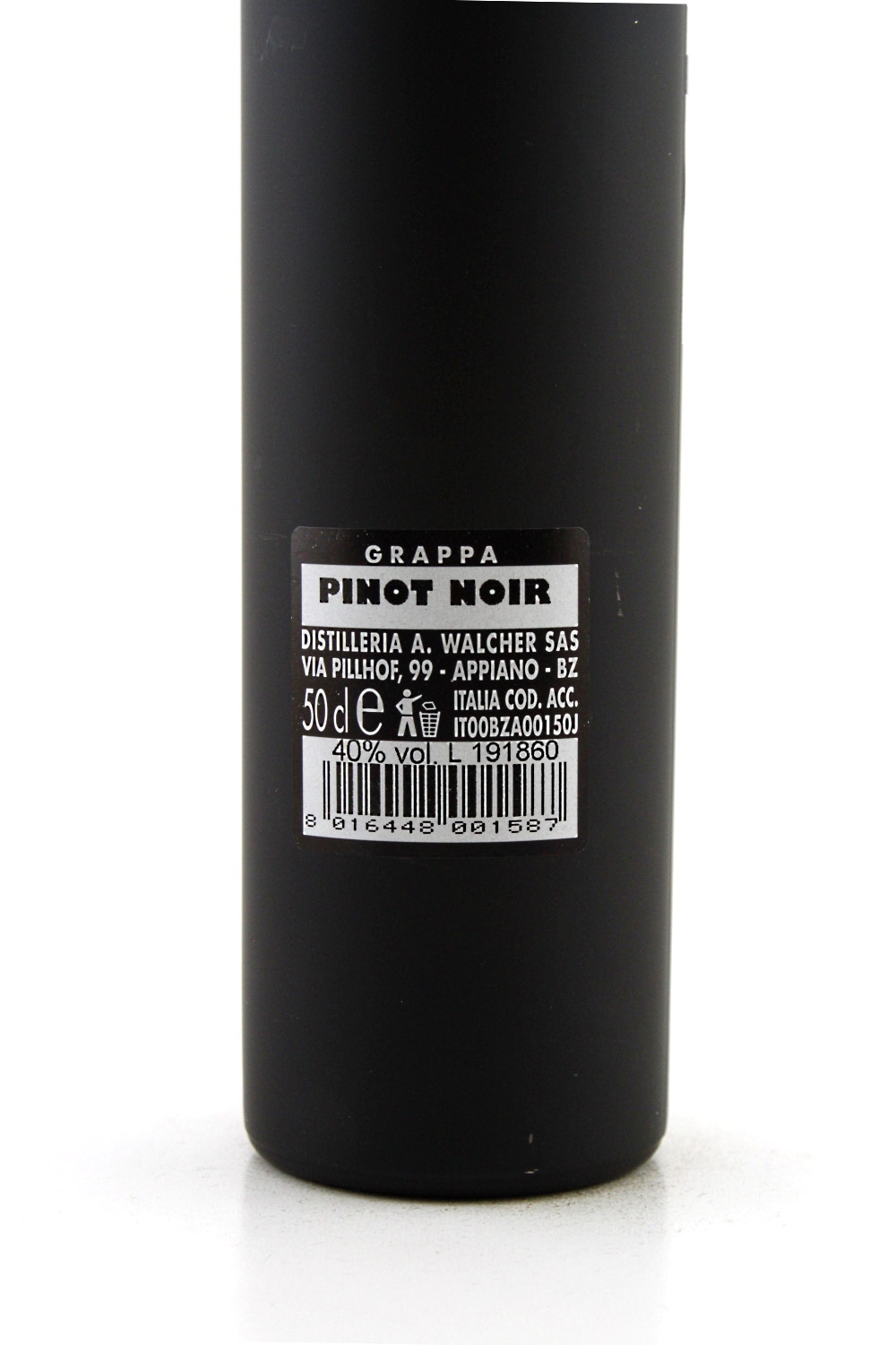 Grappa Pinot Noir 42% vol. Walcher Distillery | Karadarshop.com