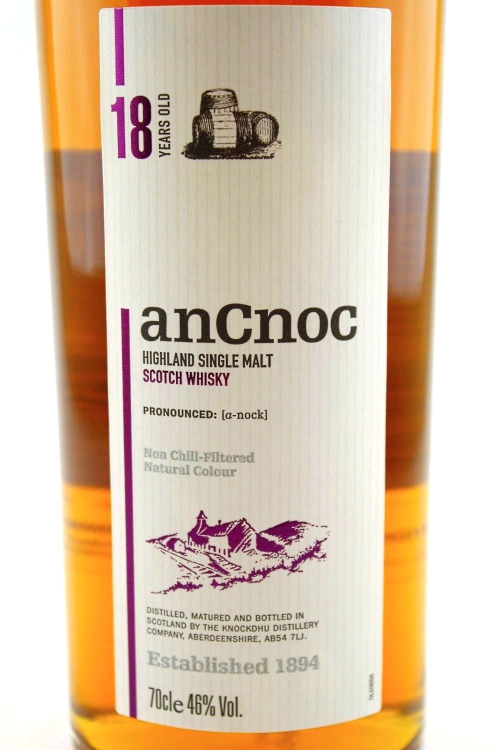 anCnoc 18Y Highland single Malt Scotch 46% vol. Whisky Highlands |