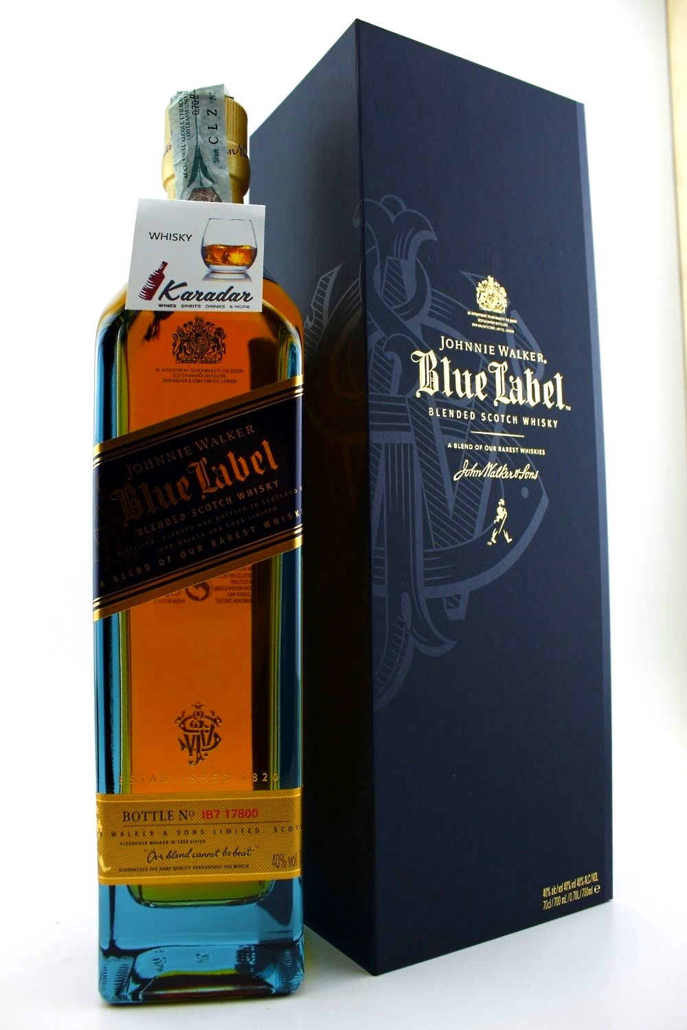 voltereta Inaccesible exégesis Johnnie Walker Blue Label 40% vol. Whisky Speyside | Karadarshop.com