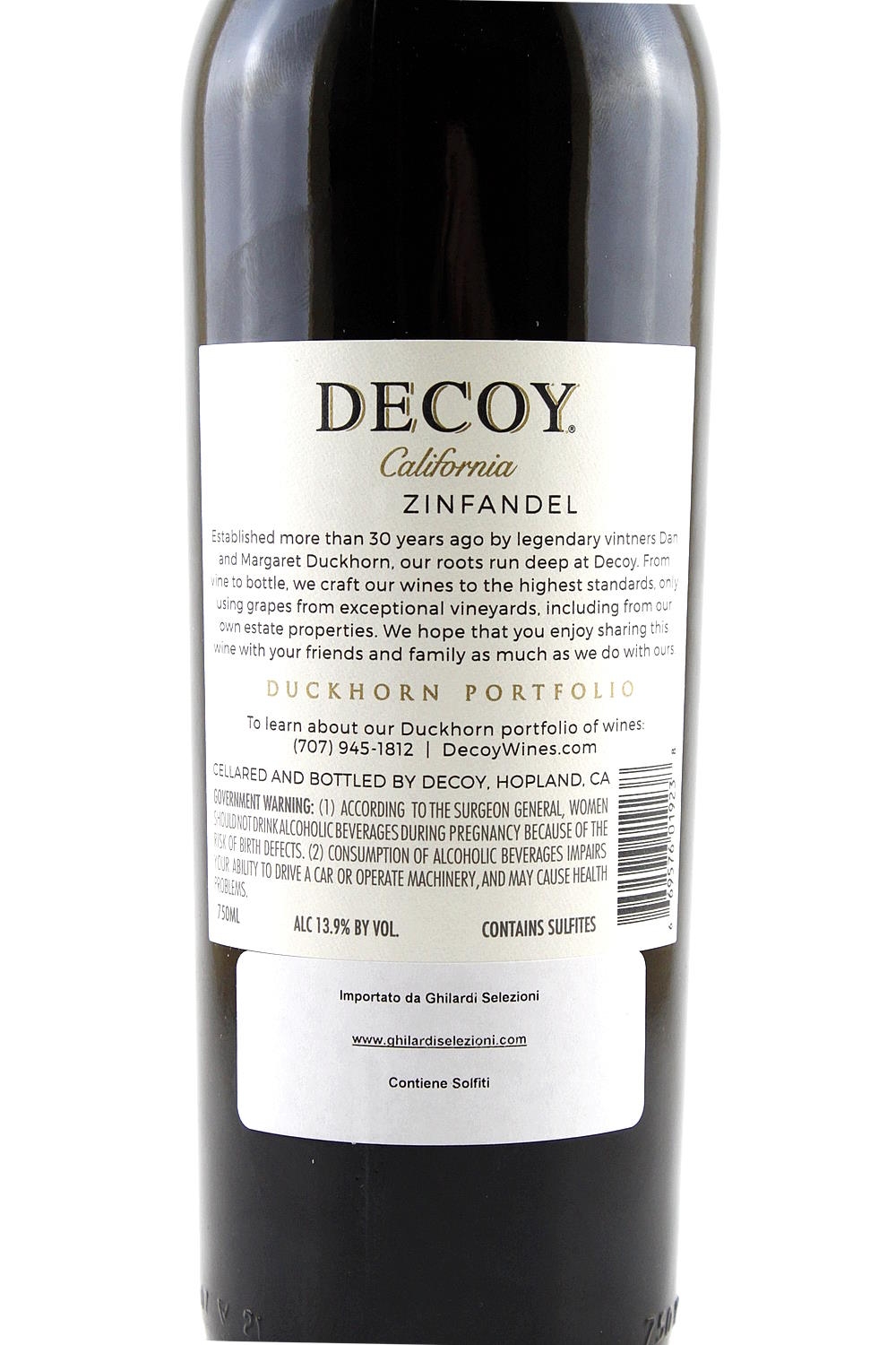 Zinfandel 2019 13,9 vol. Decoy Winery