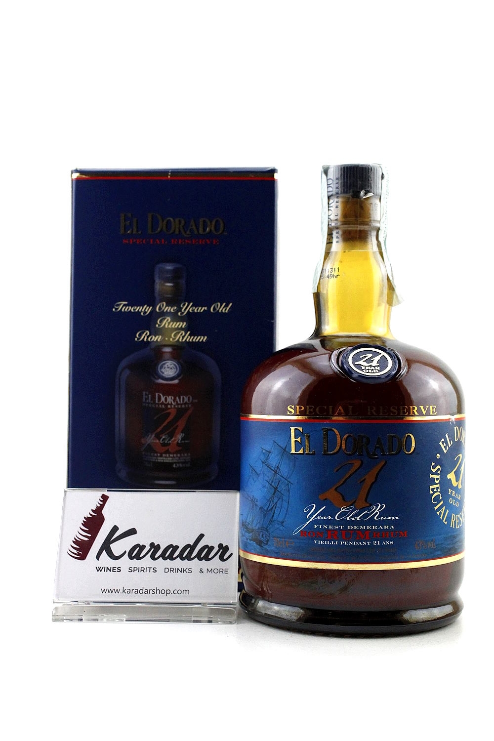 El Dorado 21 Y Demerara Distillers 43% vol. Rum | Karadarshop.com